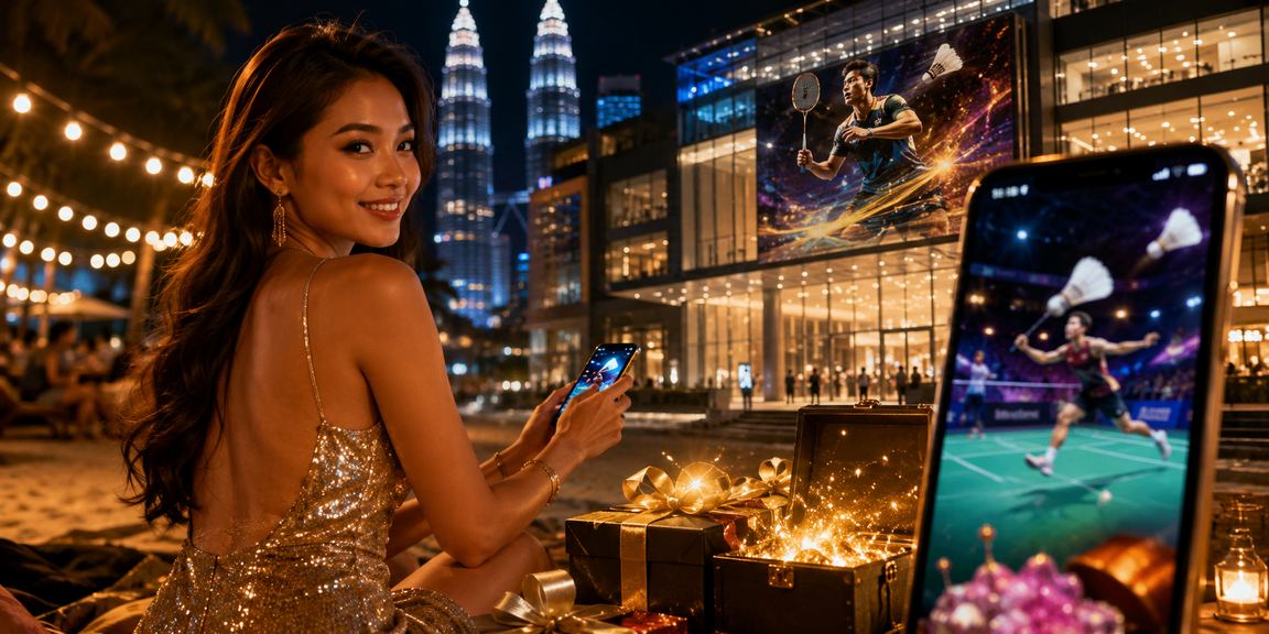 Pemain menggunakan aplikasi mudah alih untuk bermain loteri Kuala Lumpur